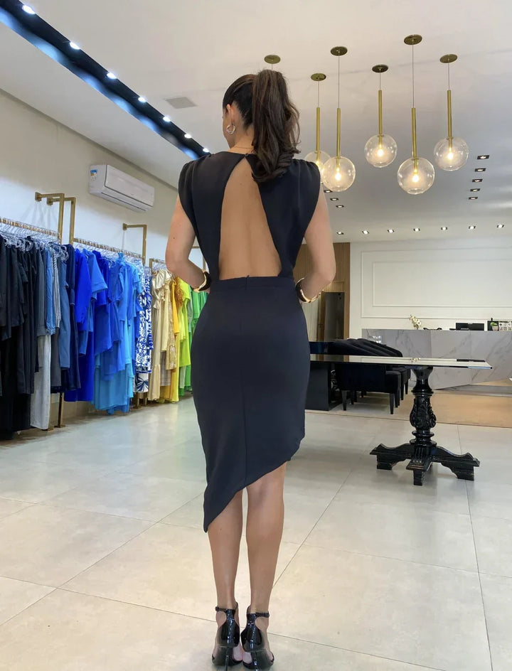 Ella™ | Asymmetrisches, Raffiniertes Kleid