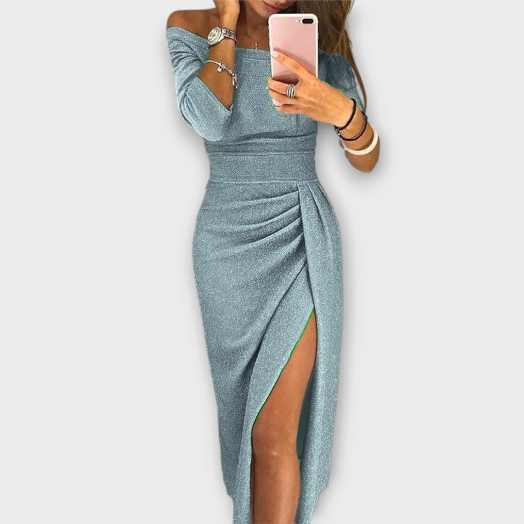 Monique™ | Elegantes schulterfreies Kleid