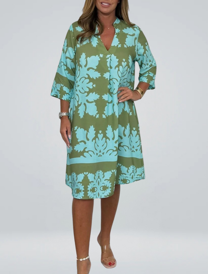 Safa™ | Elegantes Kleid mit V-Ausschnitt