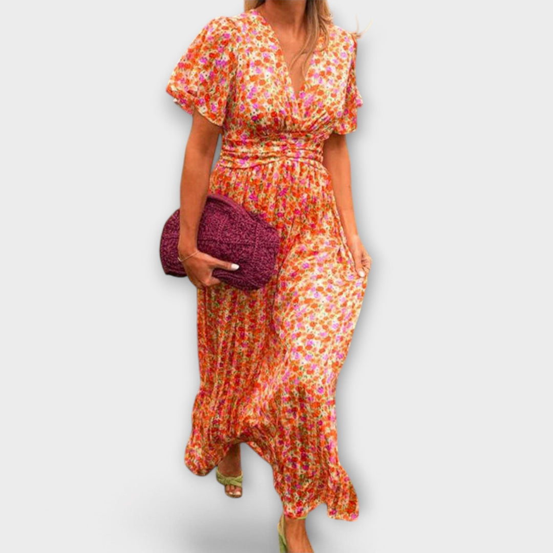 Ivy™ | Klassisches V-Ausschnitt Kleid