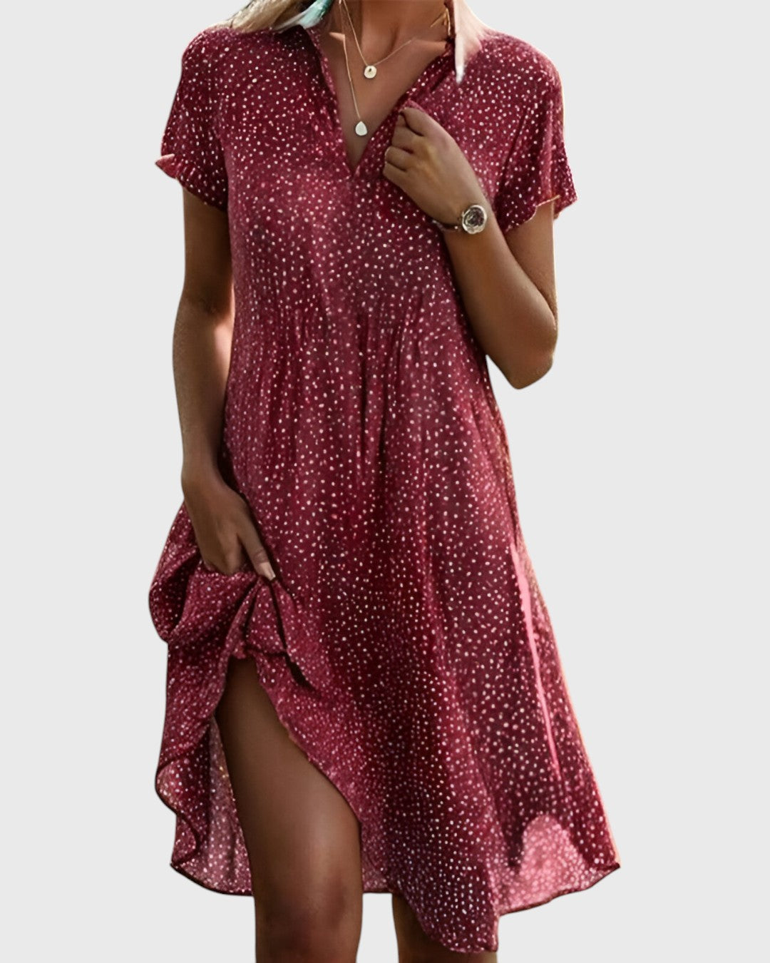 Stefanie™ | Fließendes Midikleid